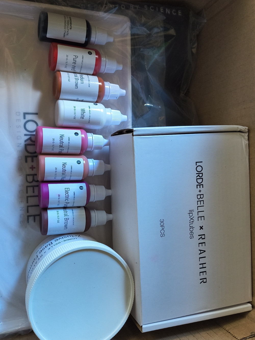 LORDE+BELLE x REALHER Lip Tint Kit with Tote Bag & Tray